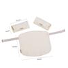 Bebamour Baby Carrier Drool Cover and Drool Pad Set Belt Sucking Pad for Baby Carriers (3-Piece Set) - Pad, 100% Cotton, (White)
