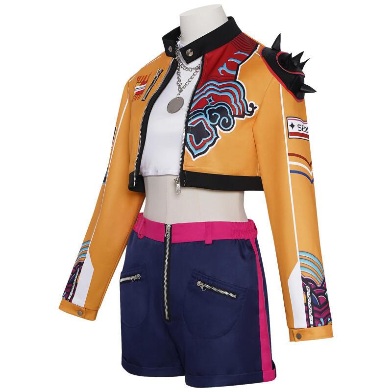 Kpop Dämonenjäger Rumi Zoey Mira Cosplay Huntrix Kostüm für Mädchen Kleidung Gruppe Idol Rollenspiel Halloween Karneval Anzug