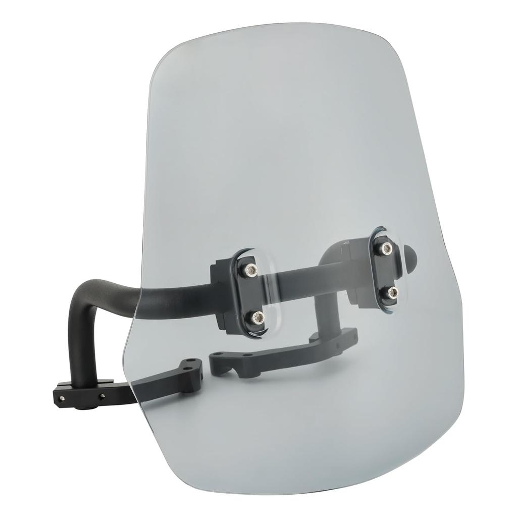 VIPIH Windshield Motorcycle Hunter Cub Screen Applicable for Honda Hunter Cub CT125 Rigid Feel Upside Down Reversible Motorcycle Screen Mount Bar