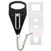 Double Hole Portable Door Lock Metal Lock Battery-Free Anti-theft Chain Lock Sleep Safety Anti Theft Security Door Lock