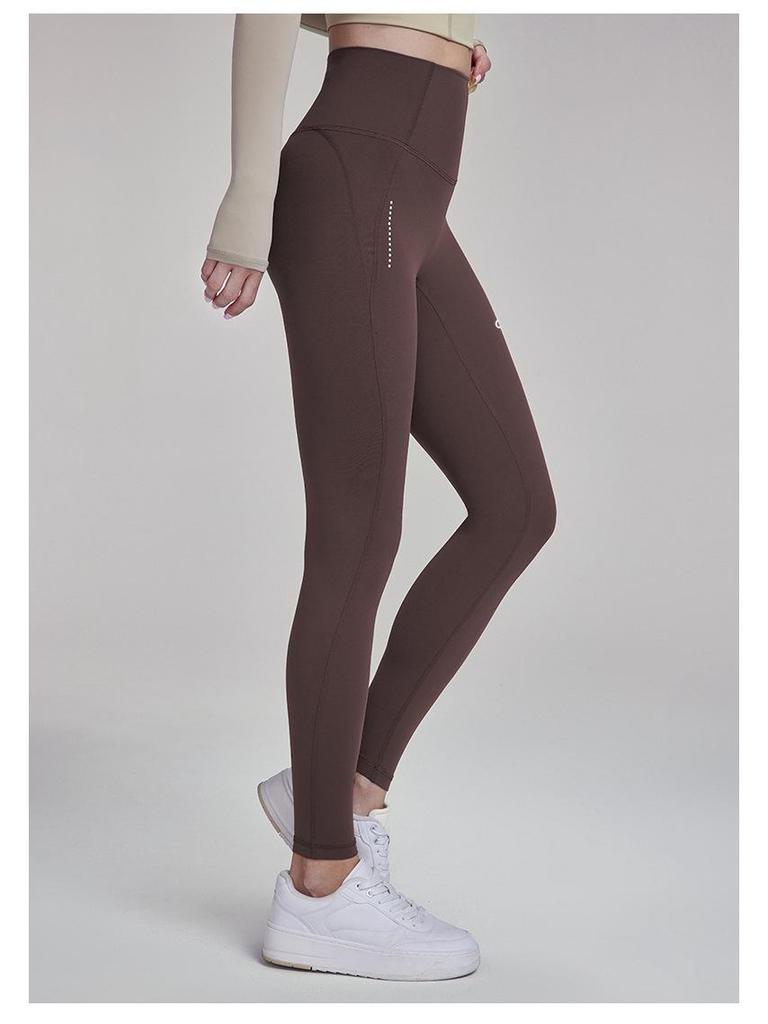 Alo Yoga Nude Feel Reflektierender Print Radsport Fitnesshose