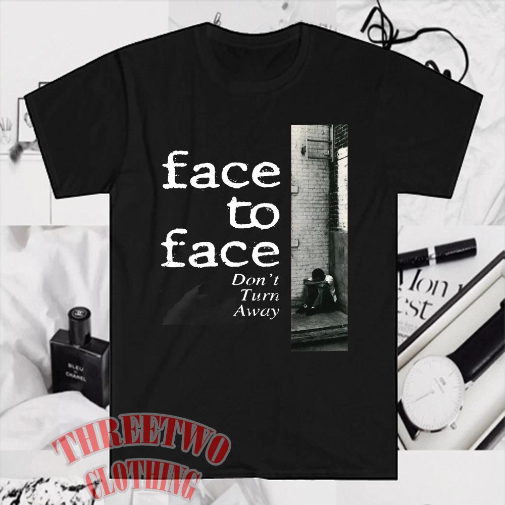 Face To Face Don t Turn Away Men s Black Size S to 5XL M