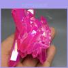 Exquisite Titânio Cristal de Aglomerado de Quartzo Druzy Natural Geodo Vermelho Gema Espécime Decoração Para Acentos Elegantes de Casa