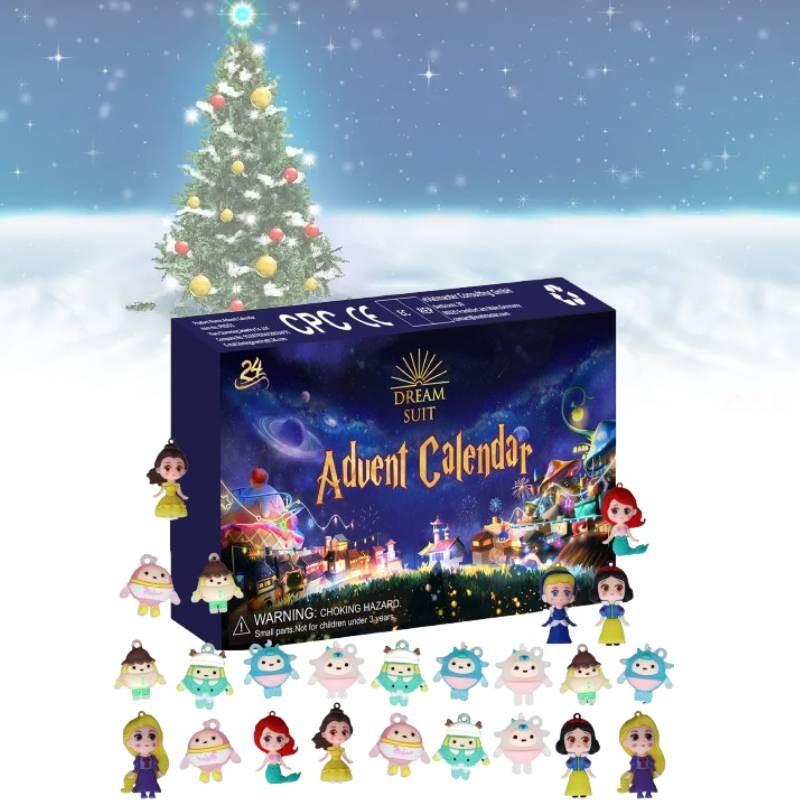 24 Digital Christmas Countdown Blind Box Fantasy Fluorescent Toy Children Gifts