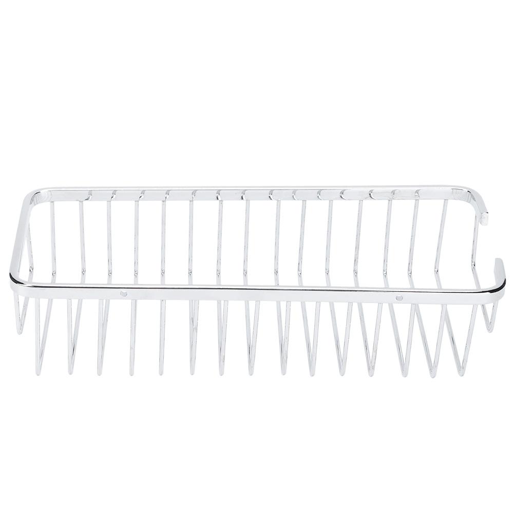 Stainless Steel Wall Mounted Shampoo Conditioner Holder Storage Basket Shelf Organizer Bathroom KitchenStainless Steel