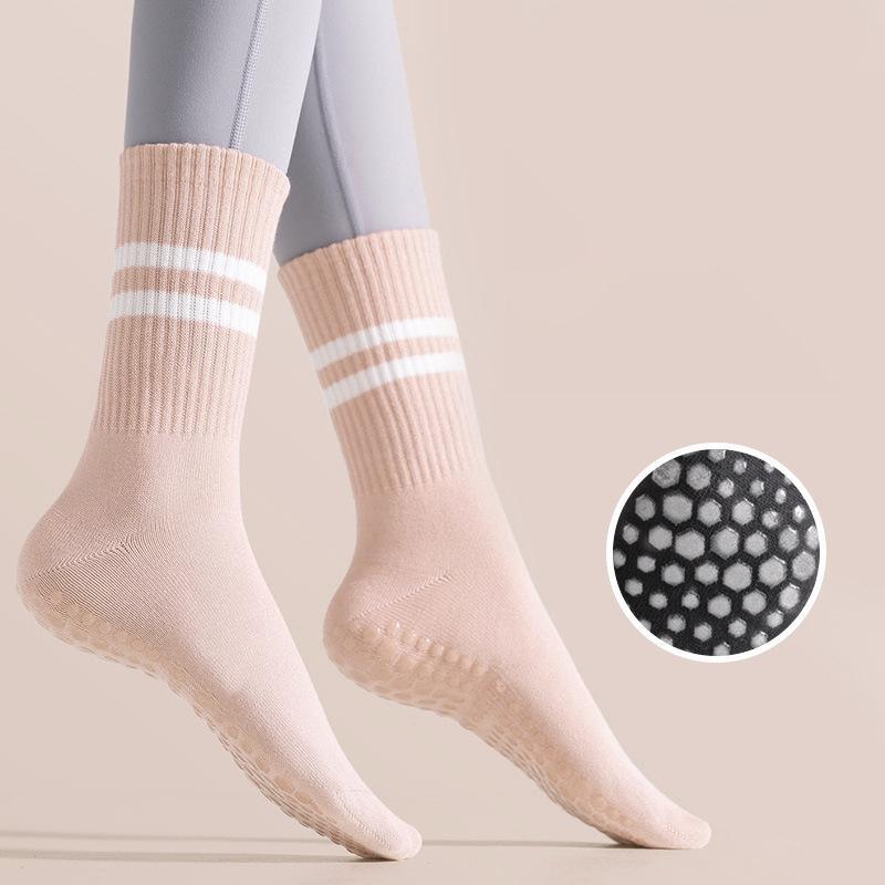 Non-Slip Silicone Indoor Fitness Pilates Women'S Sports Yoga Socks