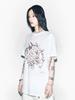 YEEL Cheetah Graphic Oversized T-Shirt White