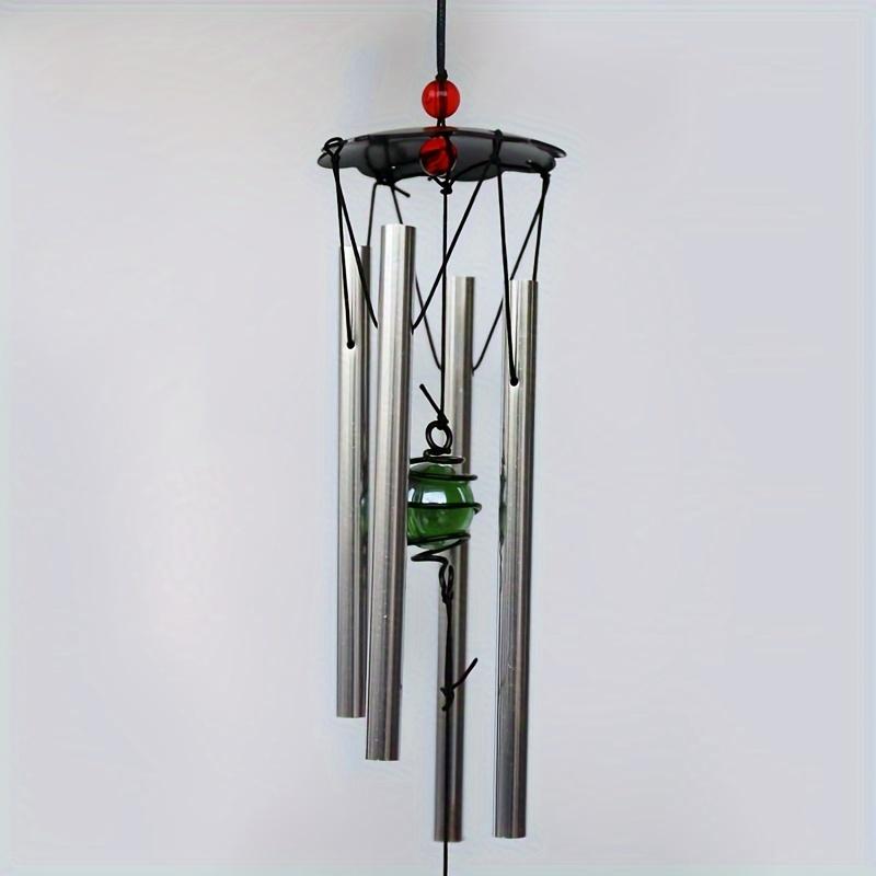 Red Bird Metal Wind Chime - Vibrant Red Creative Wind Chime Memorial Gift for Indoor/Outdoor Garden Decoration, 24 Inches