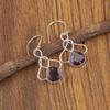 Amethyst Gemstone 925 Sterling Silver Handmade Jewelry Drop/Dangle Earrings 1.50" For Anniversary Gift EE-2-1