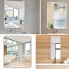 Modern Zinc Alloy Shelf Bracket Quick Setups Advertising Plate Glass Clamp Bathroom Mirror Glass Fixed Fitting Enduring