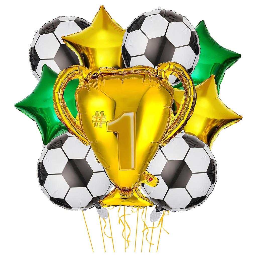 World  Soccer Theme Party  Set – Birthday Celebration Soccer Trophy  Garland Decoration