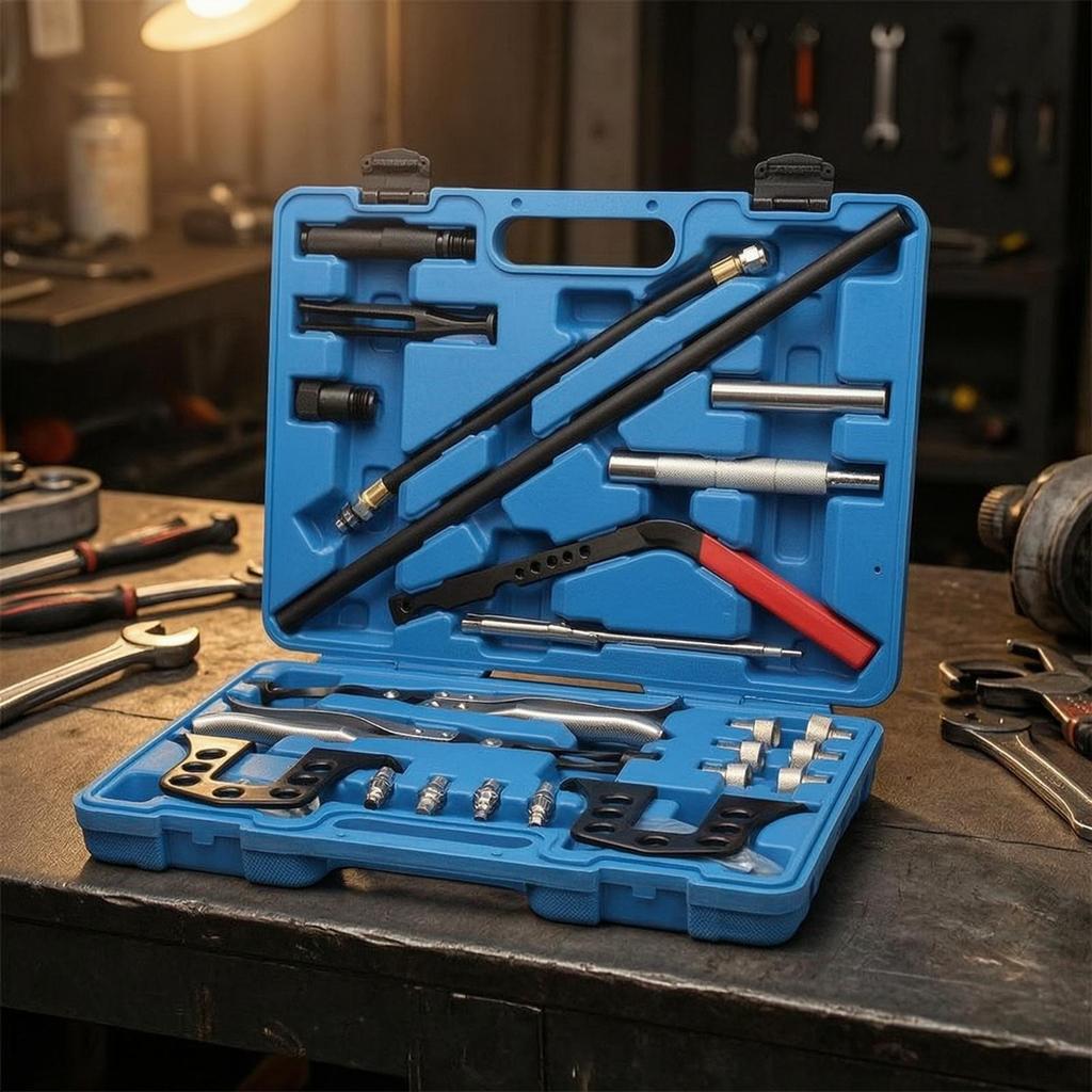 Valve Stem Seal Tool Kit Automotive Removal Set Portable