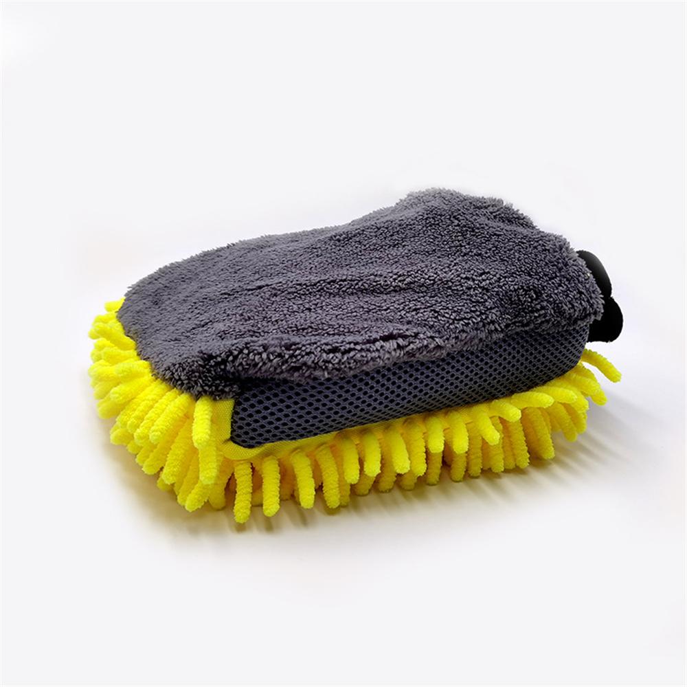 Large Microfiber Car Wash Mitt Waterproof Chenille Gloves Thick Car Cleaning Mitt Wax Detailing Auto Care Double-faced Glove New