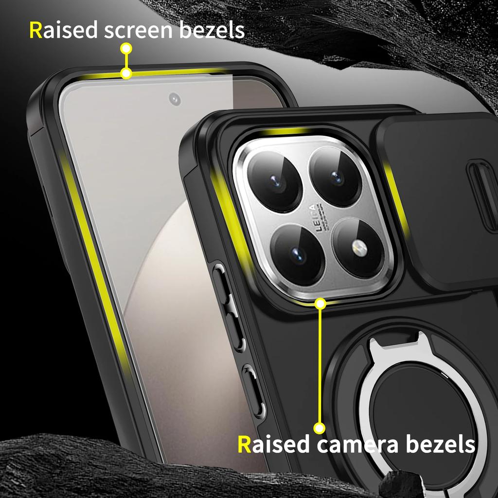 Invisible Ring Stand Cover Case for Xiaomi 15T Pro 5G 14T Poco X7 Pro F7 Ultra Xiao Mi 15t Xiaomi15t