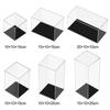 Clear Acrylic Display Case Black Base Dustproof Protection Model Toy Show Box Cabinet Figures Collectibles Storage Holder