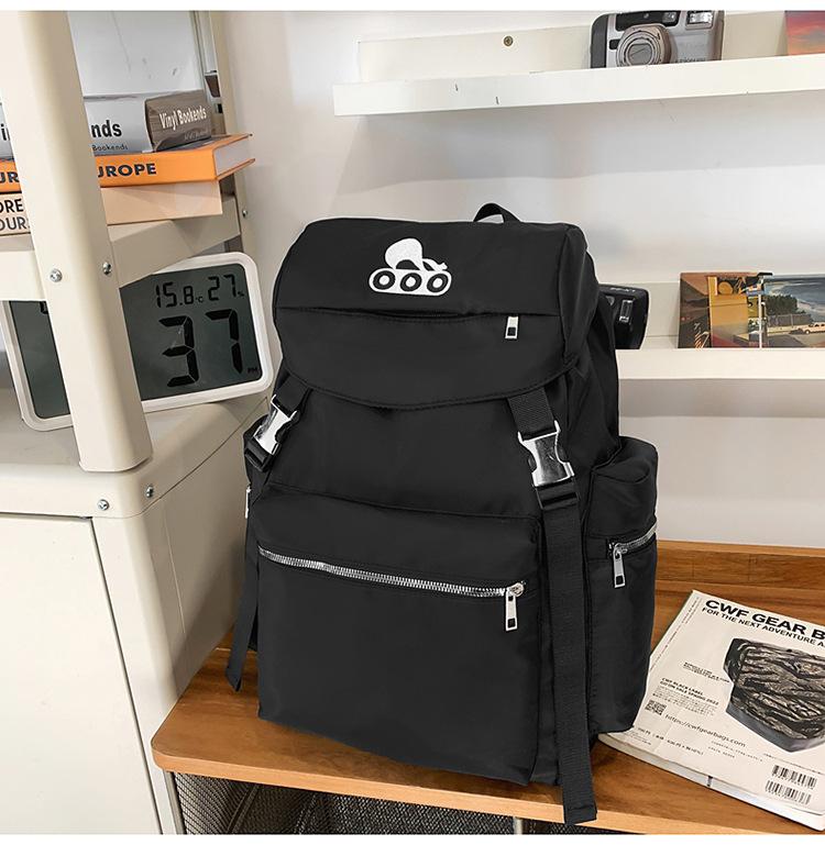 

Школьный рюкзак 2025 новый модный бренд модный универсальный рюкзак повседневный легкий спортивный дорожный рюкзак большой вместимости персонализированный школьный рюкзак чёрный