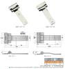 SK2-127 Stainless Steel 304 Exposed Hinge Polished Iron for Marine Electrical Industrial Automation Equipment Box Carton Packing