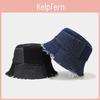 Cowboy-Denim-Fischerhut mit breiter Krempe und Sonnenschutz für den Sommer, Freizeitkleidung