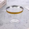 10/20/30pcs Rose Gold Wine Birthday Party Plastic Cups Tableware Transparent Disposable