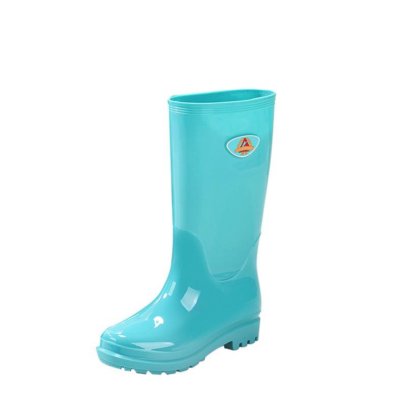 Fashion outer wear tall non-slip rain boots women's summer adult work waterproof shoes wear-resistant comfortable rain shoes beach catch the sea