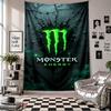 Wall TapestryMonster Energy Art Hanging Cloth Decorative Background Cover for Room Decoration