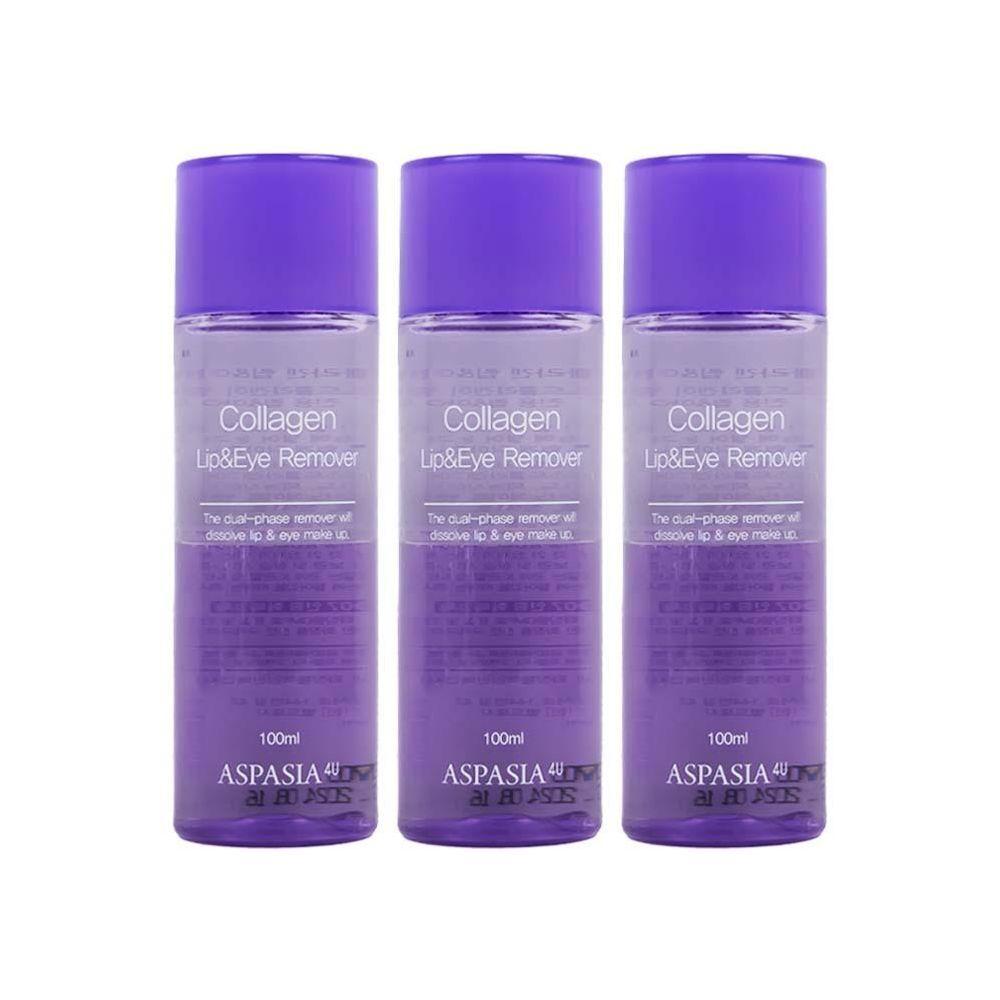 

Aspasia 4U Collagen Lip & Eye Remover 100ml 3 pack makeup makeup