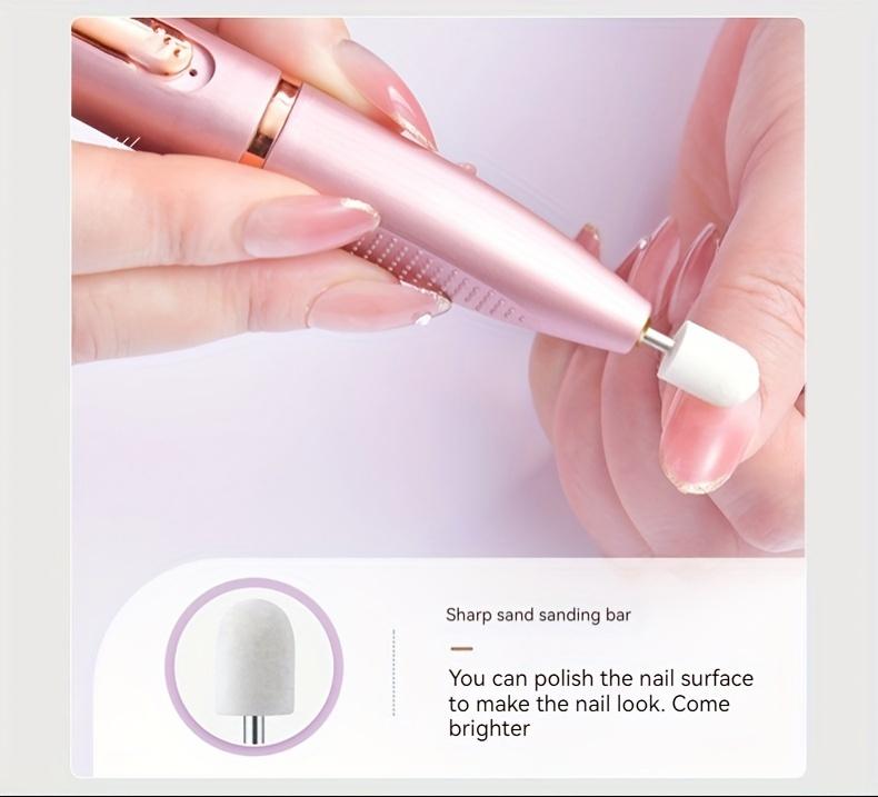 USB elektrické brusné pero na nehty pro manikúru, odleštění nehtů a brusku na odstranění nehtů Red Beauty