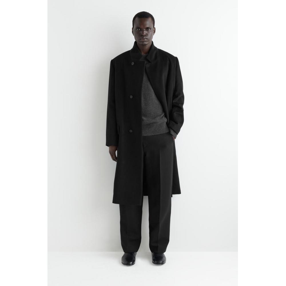 Cos Japan Cashmere Crew Neck Sweater Charcoal Melange