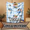 Custom Name Personalized Crayon Shin Print Blanket, Home Decor, Bedroom, Sofa, Camping, Couch, Gifts for Birthday Christmas