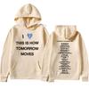 Beabadoobee I Love This Is How Tomorrow Moves Hoodies Mens Fashion Long Sleeves Y2k Clothing Pullovers Sweatshirts