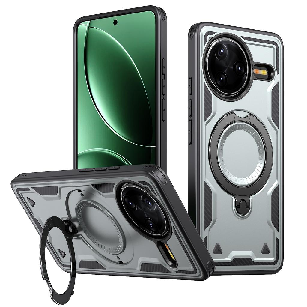 For Magsafe Armor Bracket Case For Xiaomi 14T Pro Redmi K80 Pro POCO F7 X7 Pro Ultra 5G C71 Turbo4 A5 Fold Stand Magnetic Cover