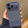 Original Splice Fabric Leather Case For iPhone 17 Air 16 15 14 Plus 13 12 Pro Max Frameless Matte Shockproof  Armor Cover