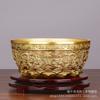 Treasure Ornament Double Dragon Playing with Pearls Copper Bowl Wealth-Attracting Rice Jar Home Living Room Store De