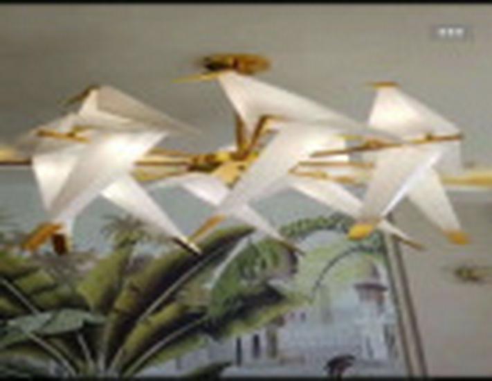 Modern Origami Bird Pendant Lamp - Creative Design for Restaurant, Living Room, or Bedroom