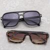High-End Retro Aviator T-Bar Double-Beam Anti-UV Sunglasses for Outdoor Sports