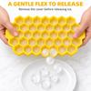 37-Cell Honeycomb Silicone Ice Tray with Lid, 4 Color Options