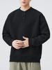 HaoZhi Men's Henley Collar Long Sleeve Hoodie, Casual Autumn/Winter Jacket
