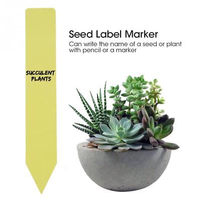 100Pcs White Plastic Plant Seed Label Pot Marker Nursery Garden Stake Tags Tool