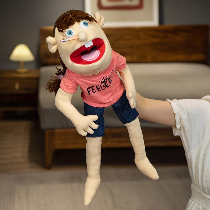 Jeff's Ventriloquence Performs Doll Big Hand Puppet Doll Phoebe Hand Puppet Toy Jeff's Hand Puppet