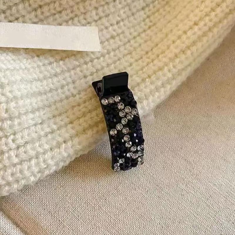 4pcs Colorful Women's Hair Clips Fake Rhinestone Cute Hair Clip Exquisite Temperament Side Bangs Hairpins Simple Fashionable