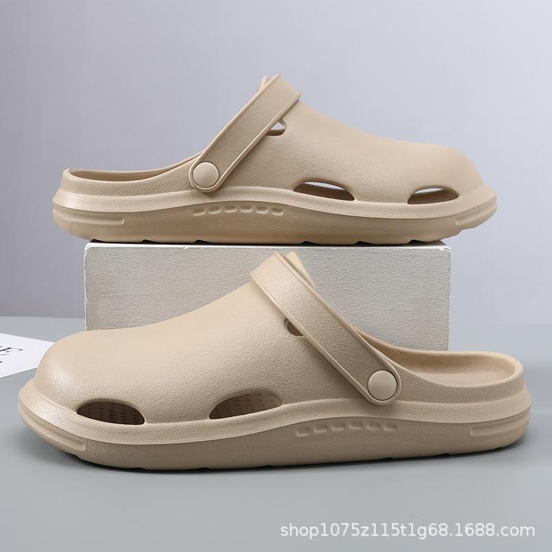 Summer new men's Baotou drag casual versatile non-slip wear-resistant lightweight beach wear cool slippers
