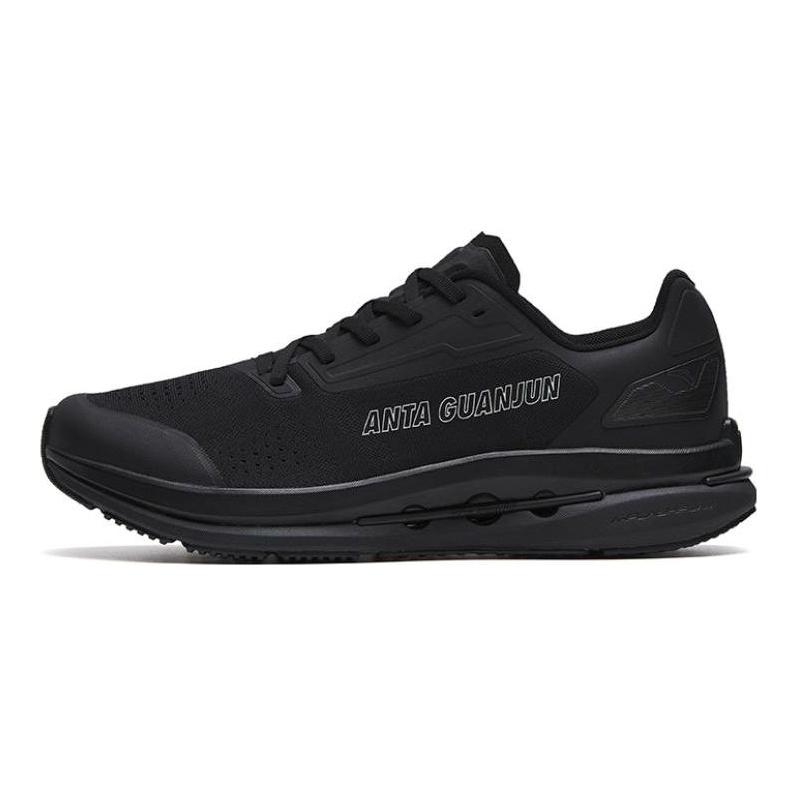 Anta Lightning Blade Stickstofftechnologie Leicht Atmungsaktiv Niedrig geschnitten Laufschuhe Herren Laufschuhe Schwarz 112245510A-3