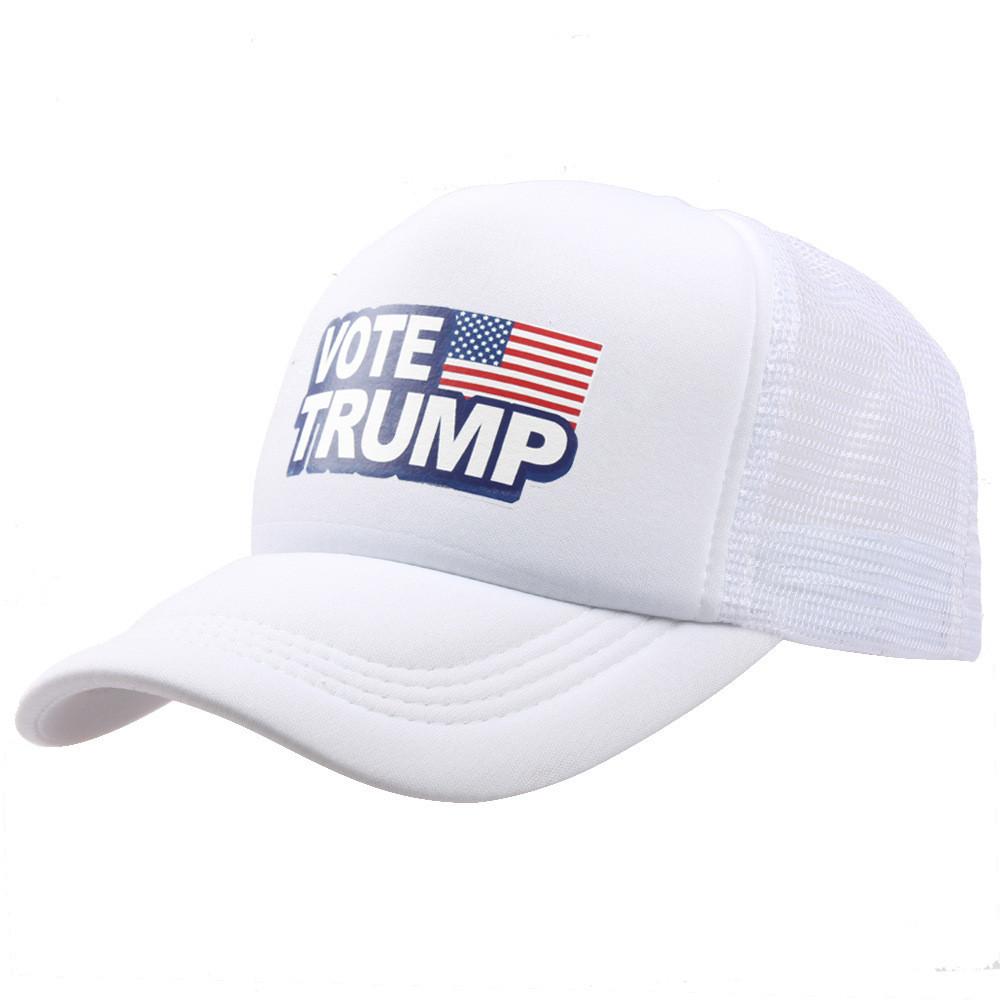 Trump Vote Presidential Election Retro Summer Truck Adult Net Hats Unisex Cap