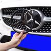 GZB4   1PC 210mm 188mm Car Front Grill Emblem Lid Cover Decoration For Mercedes Benz AMG class GLK W220 A180 W211 W205 GLC W203 Sticker