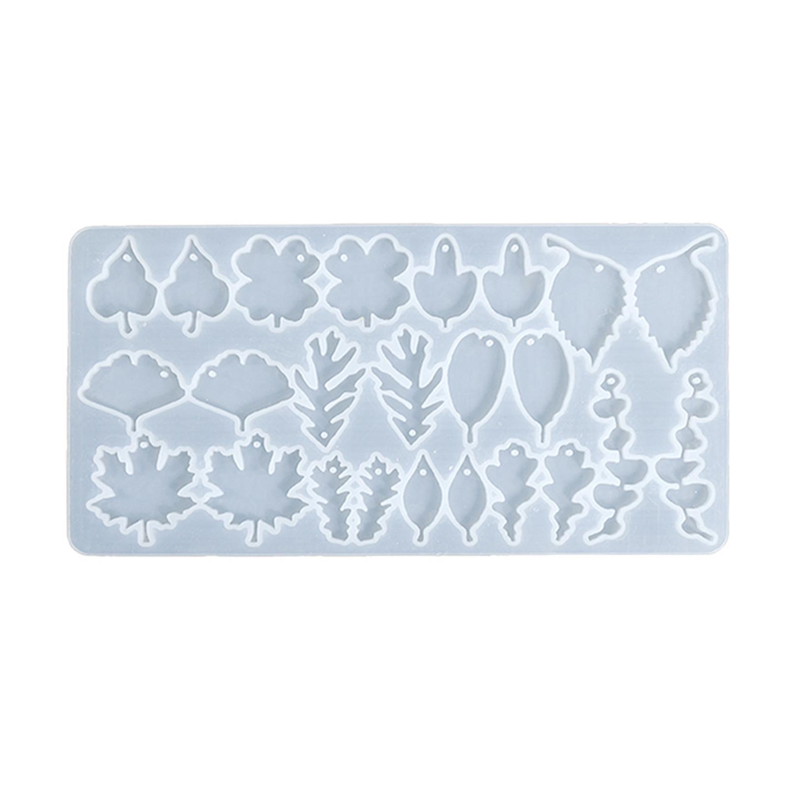 

Premium Food Grade Silicone Leaf Earring Pendant Mold Sturdy Ear Jewelry Mold For DIY Resin Jewelry Keychain Crafting 2