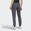 Adidas W E Lin Pant Logo Training Jogger Pants Women Bottoms Dark-Heather-Gray FM6805