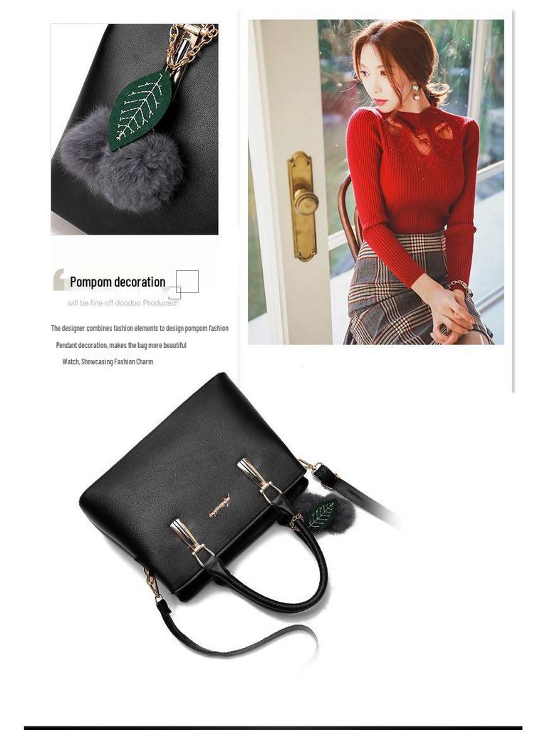 New Fashion Large Crossbody Handbag - Korean-Style Women's Casual Shoulder Bag for All Seasons