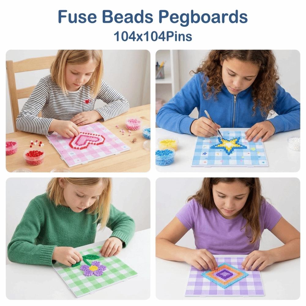 2.6mm Beads Fuse Beads Pegboards Stars Moons Fuse Beads Boards Beading Supplies