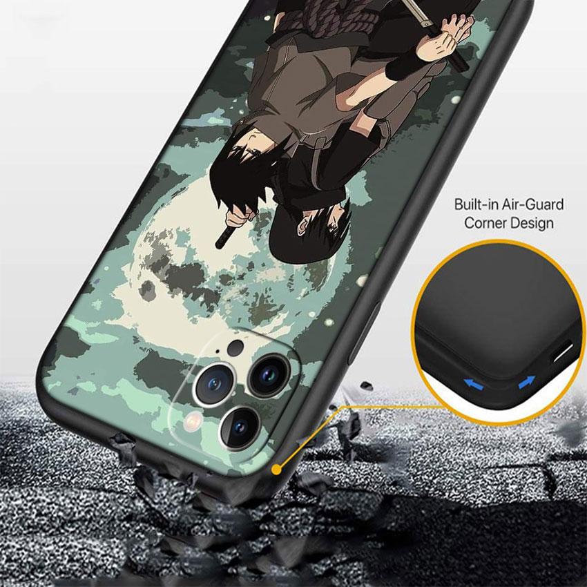 PP4 Anime Naruto Soft Shell Phone Case for iPhone 16 15 14 13 12 Pro Max Plus Mini