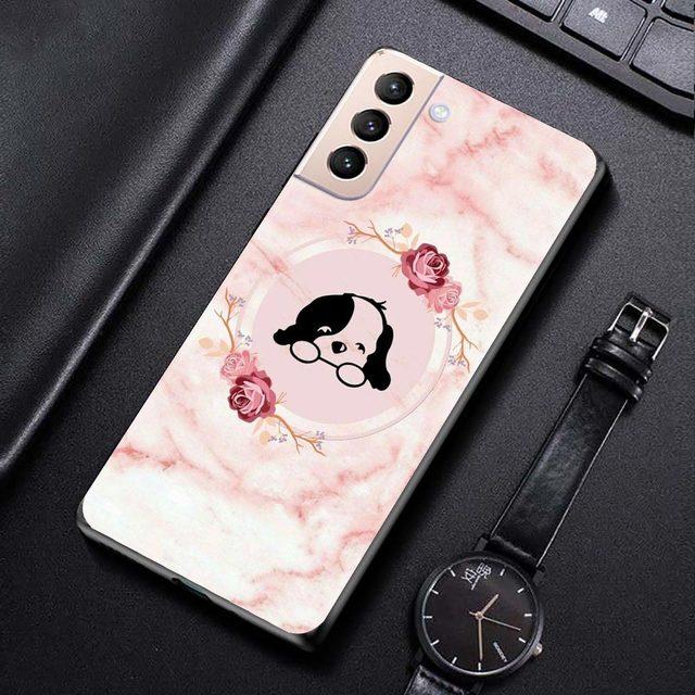 

Чехол для телефона с розовым мраморным цветком для Samsung Galaxy S21 S20 S10 S9 S8 Plus Ultra 5g S10lite S10e S7edge S20 S21 Fe, мягкий чехол